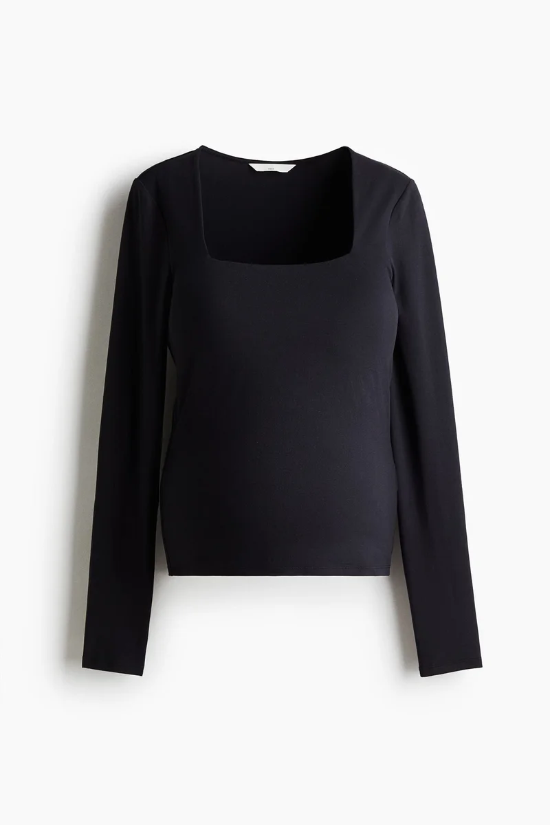 H&M  MAMA Square-neck top for Women | Best Price UAE